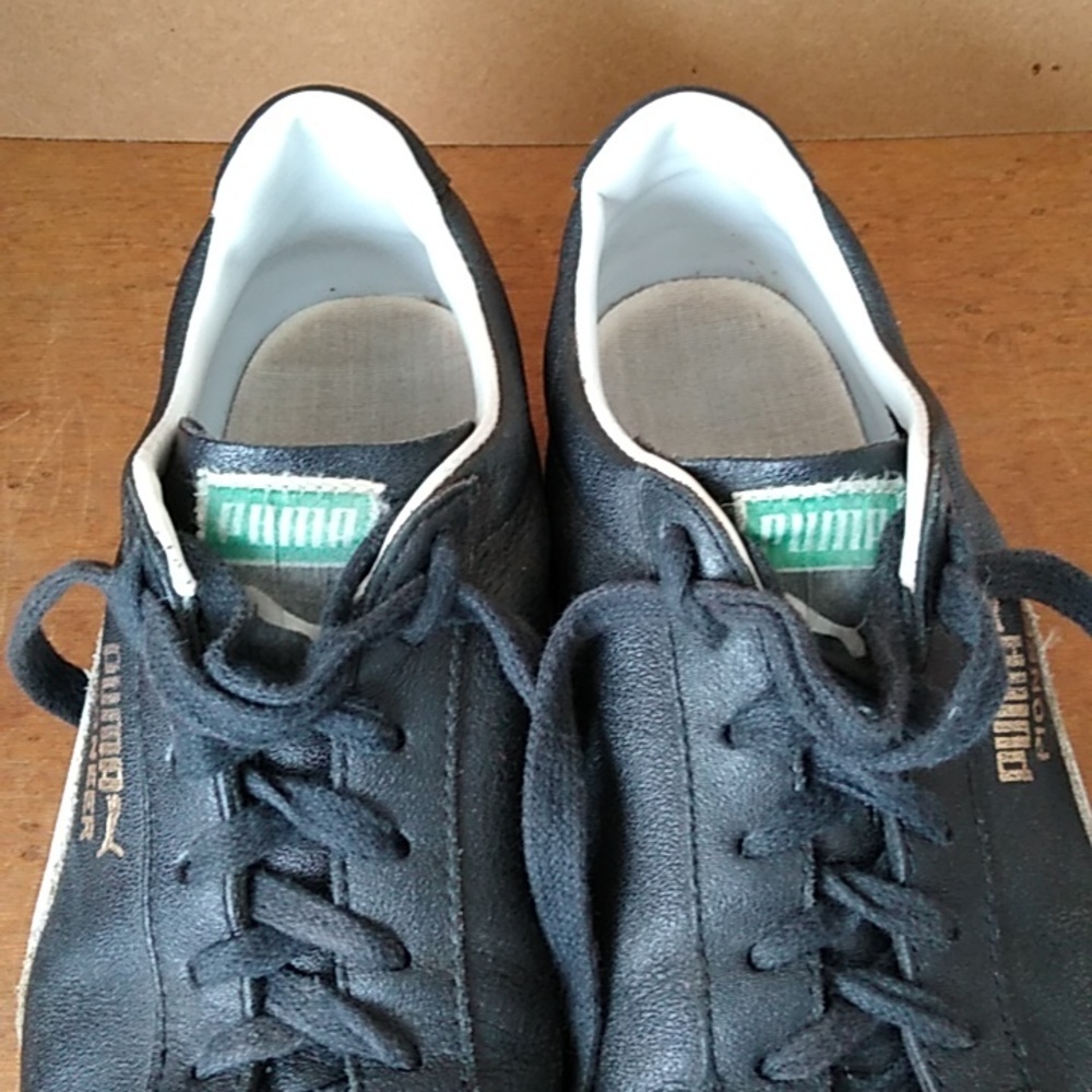 VTG Puma "Pioneer" Black Leather Soccer Cleats | US 7 - Picture 11 of 12